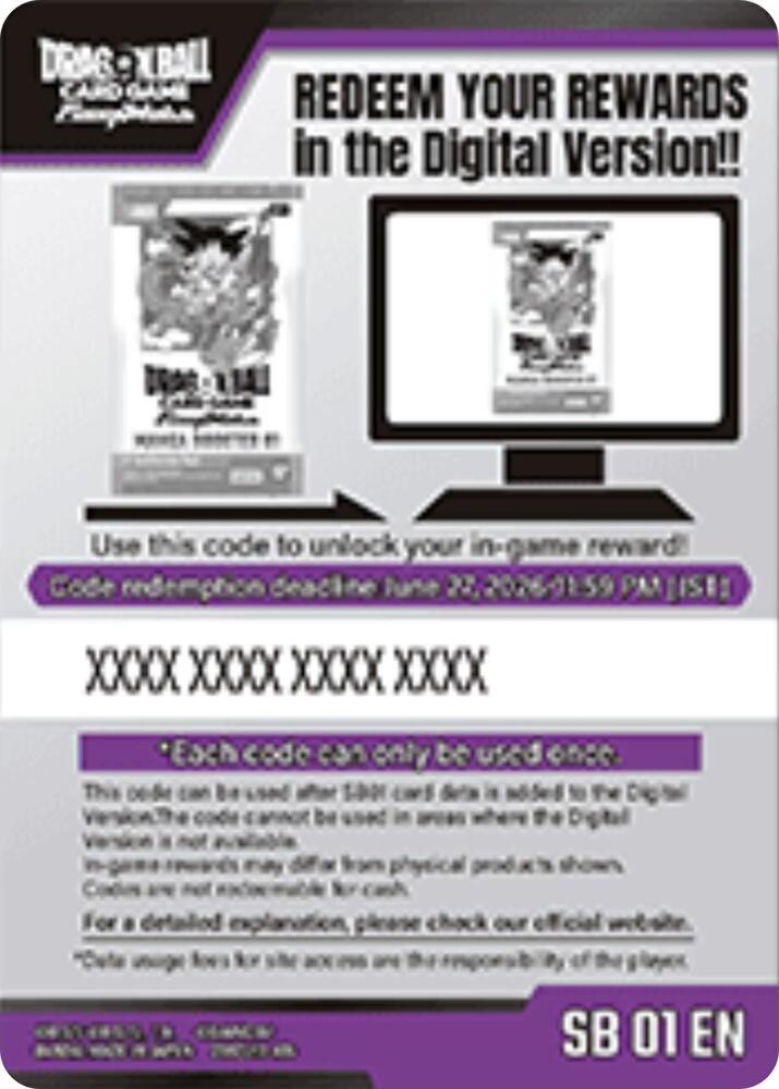 639908_in_1000x1000 Code Card - Manga Booster 01 (SB01) - Image 1