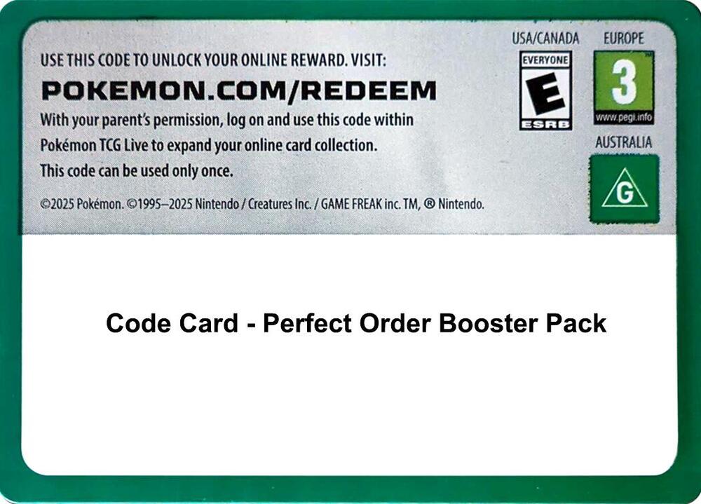 672416_in_1000x1000 Code Card - Perfect Order Booster Pack - Image 1
