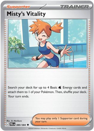 704837 Misty's Vitality - 080/084 (80) Uncommon Reverse Holofoil - Image 1