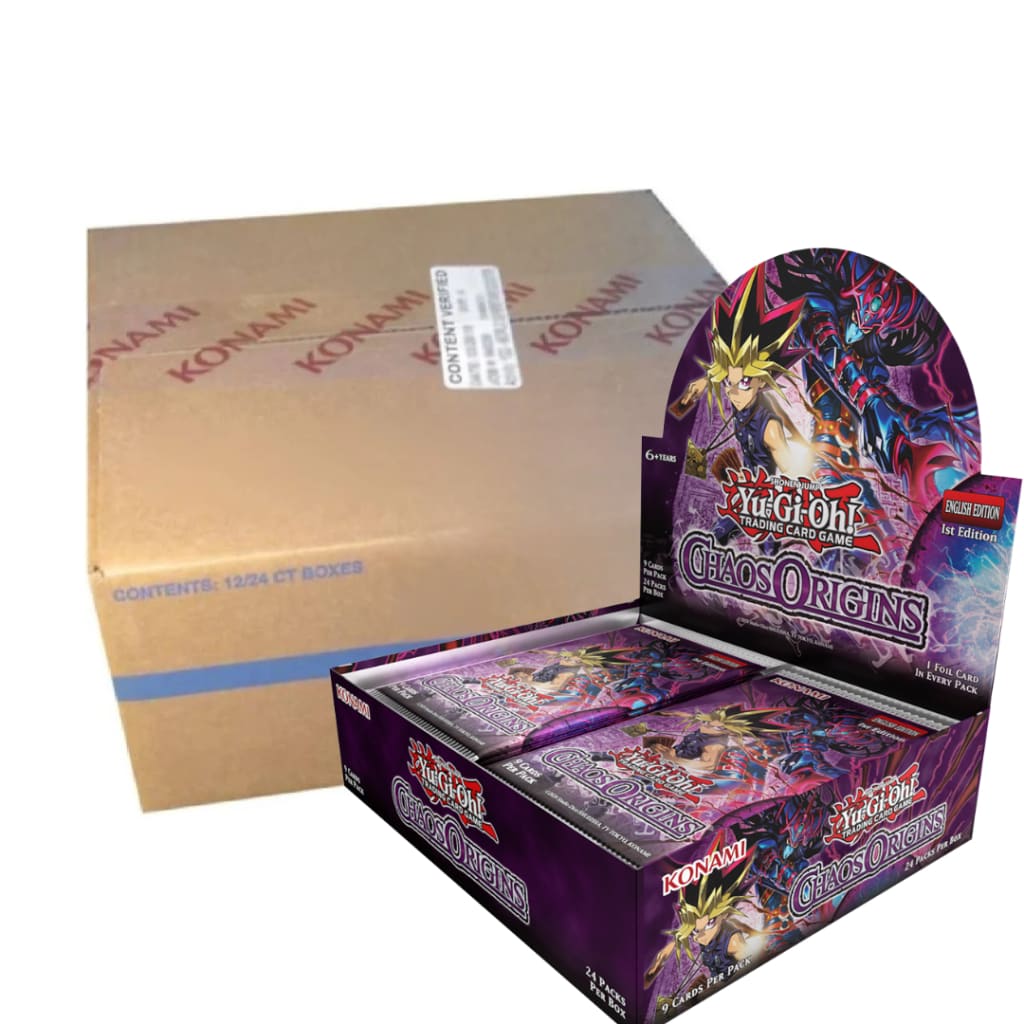yugioh-chaos-origins-1st-edition-sealed-case-12-pre-order-632 Yugioh Chaos Origins 1st Edition Sealed Case Of 12 - Image 1
